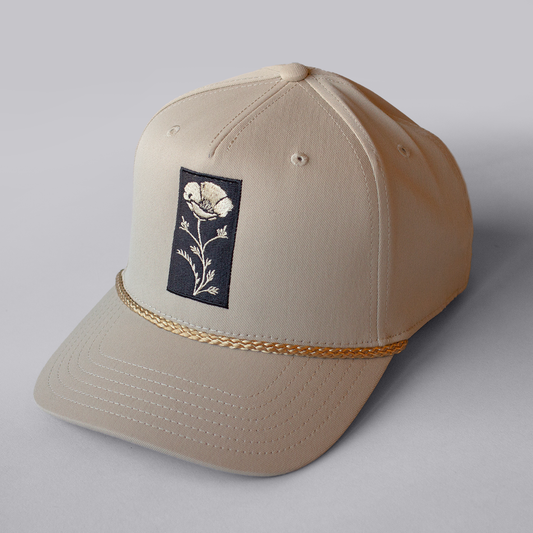 Poppy Birds Rope Hat [KHAKI]