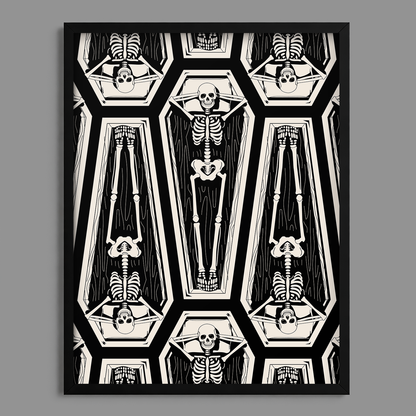 Relax Coffin Print