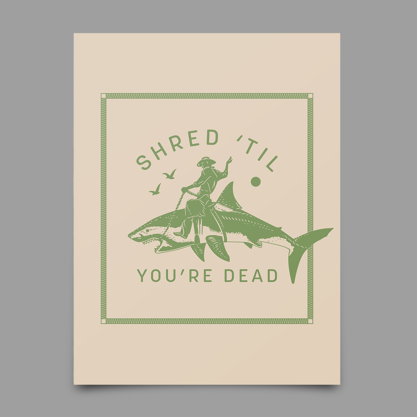 Ride Sharks Print