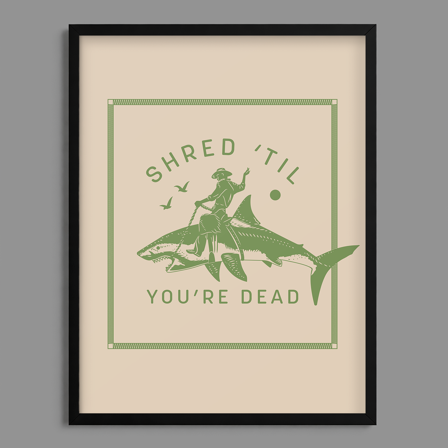 Ride Sharks Print