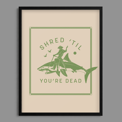 Ride Sharks Print
