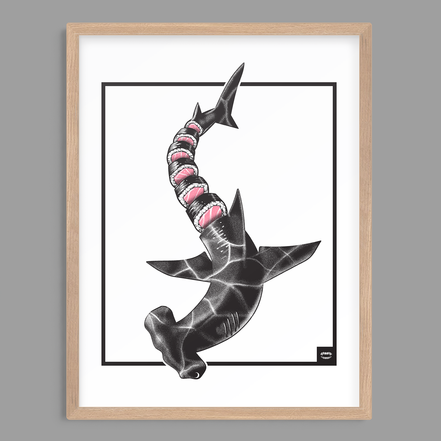 Sashimi Shark Print