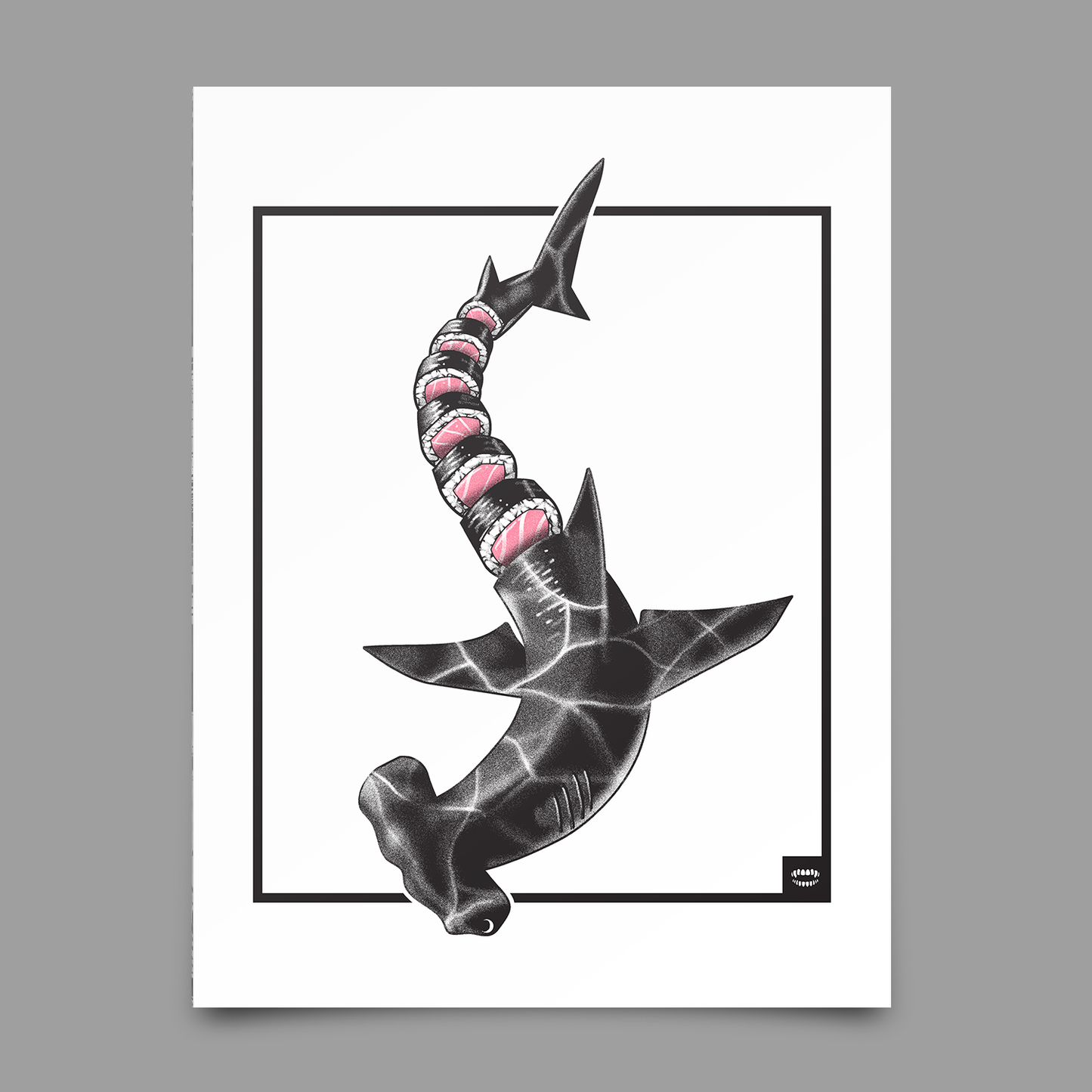 Sashimi Shark Print