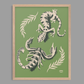 Scorpion Gecko Print
