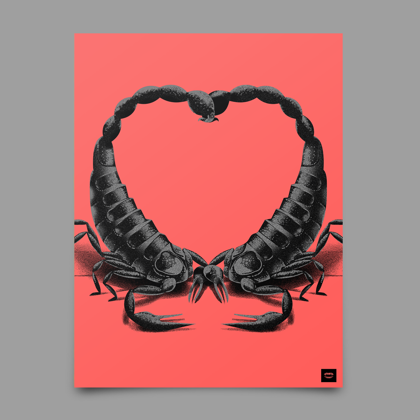 Scorpion Heart Print