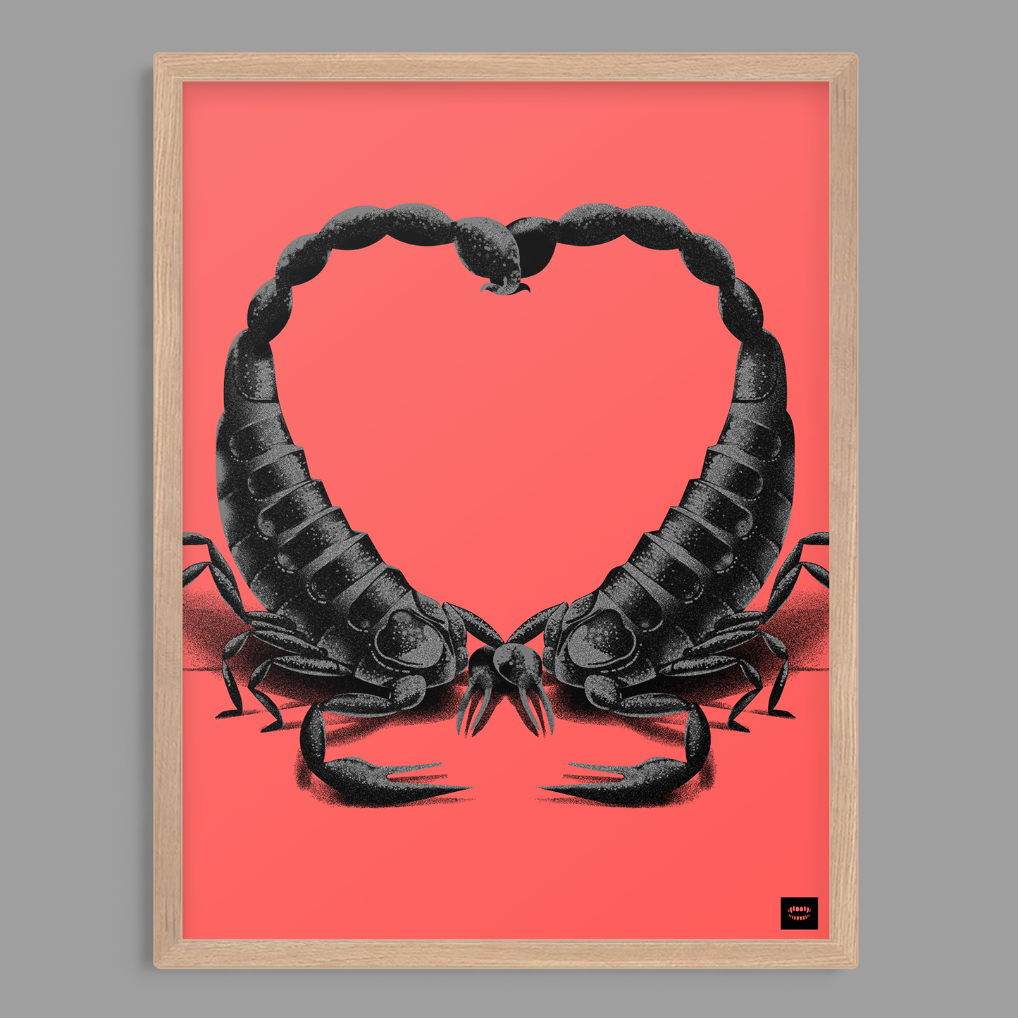 Scorpion Heart Print