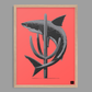 Shark Cactus Print
