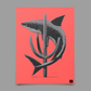Shark Cactus Print