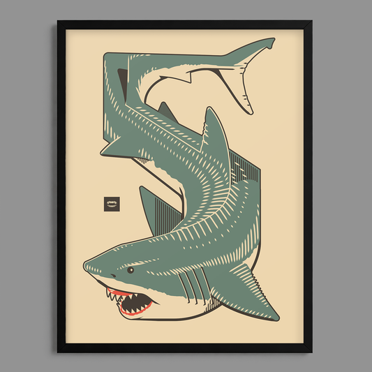 Shark Tessellation Print