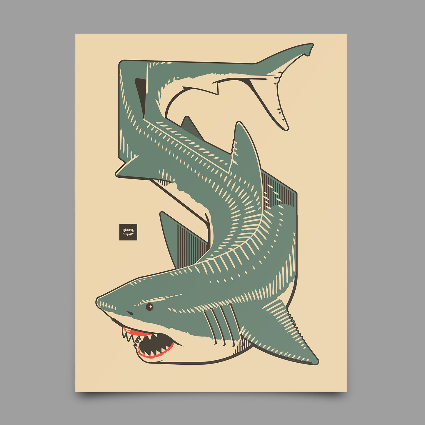 Shark Tessellation Print
