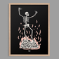 Skull Dancing Print
