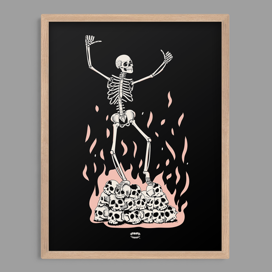 Skull Dancing Print