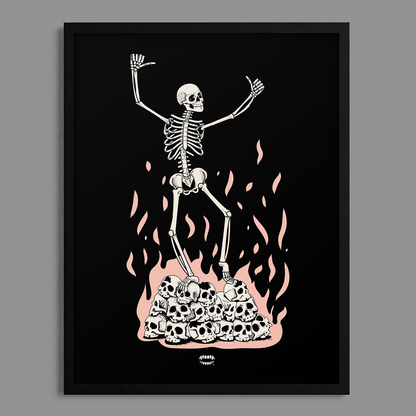 Skull Dancing Print