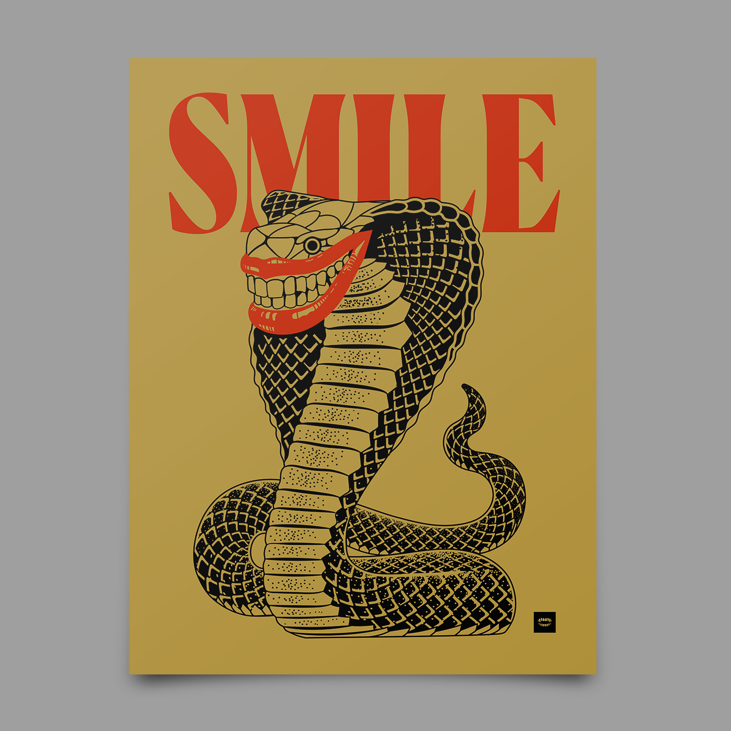 Smile Snake Print