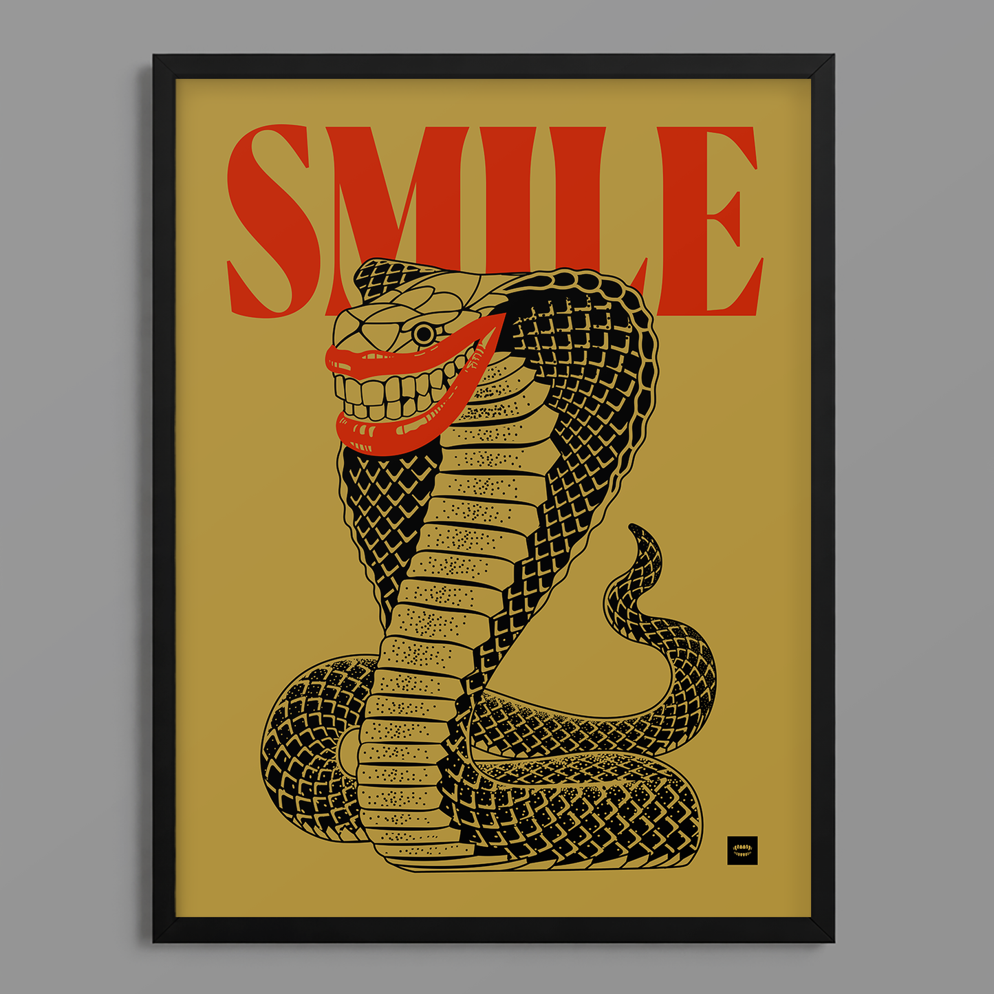Smile Snake Print