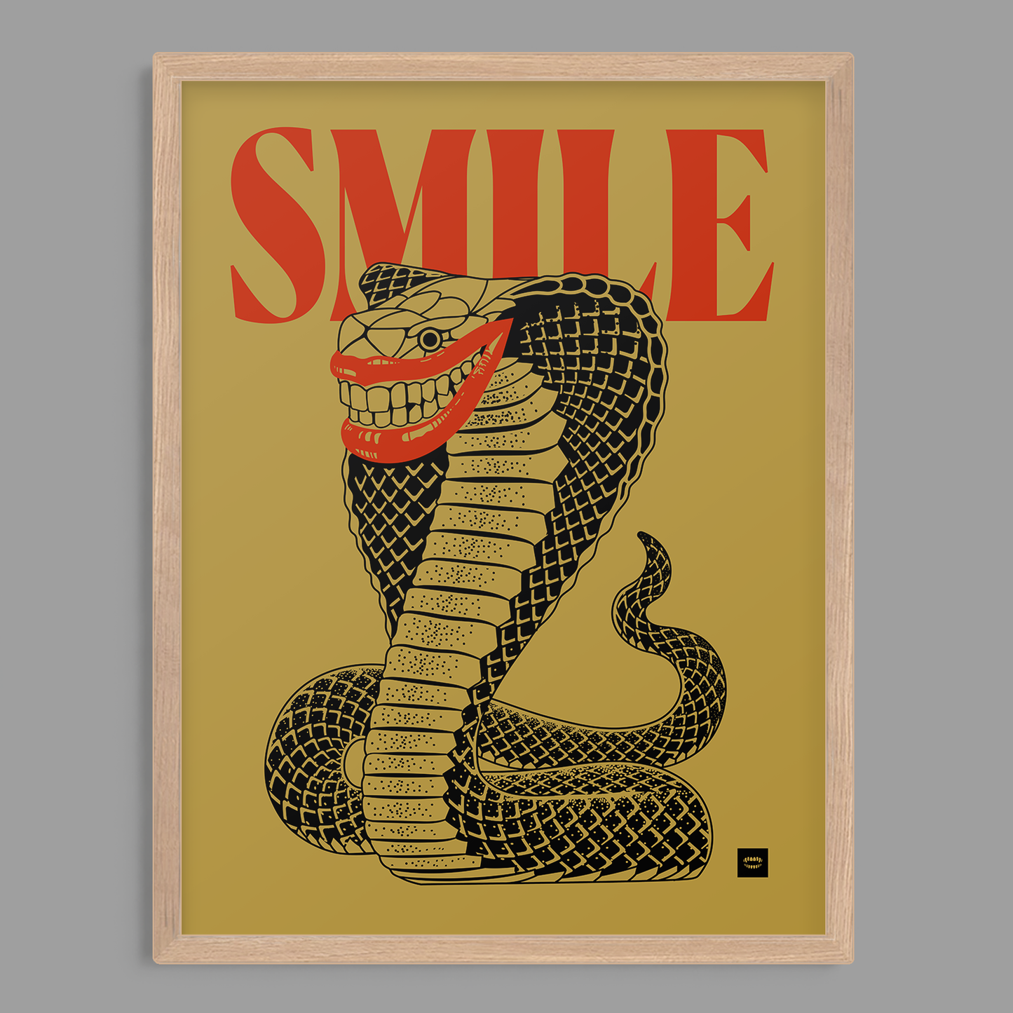 Smile Snake Print