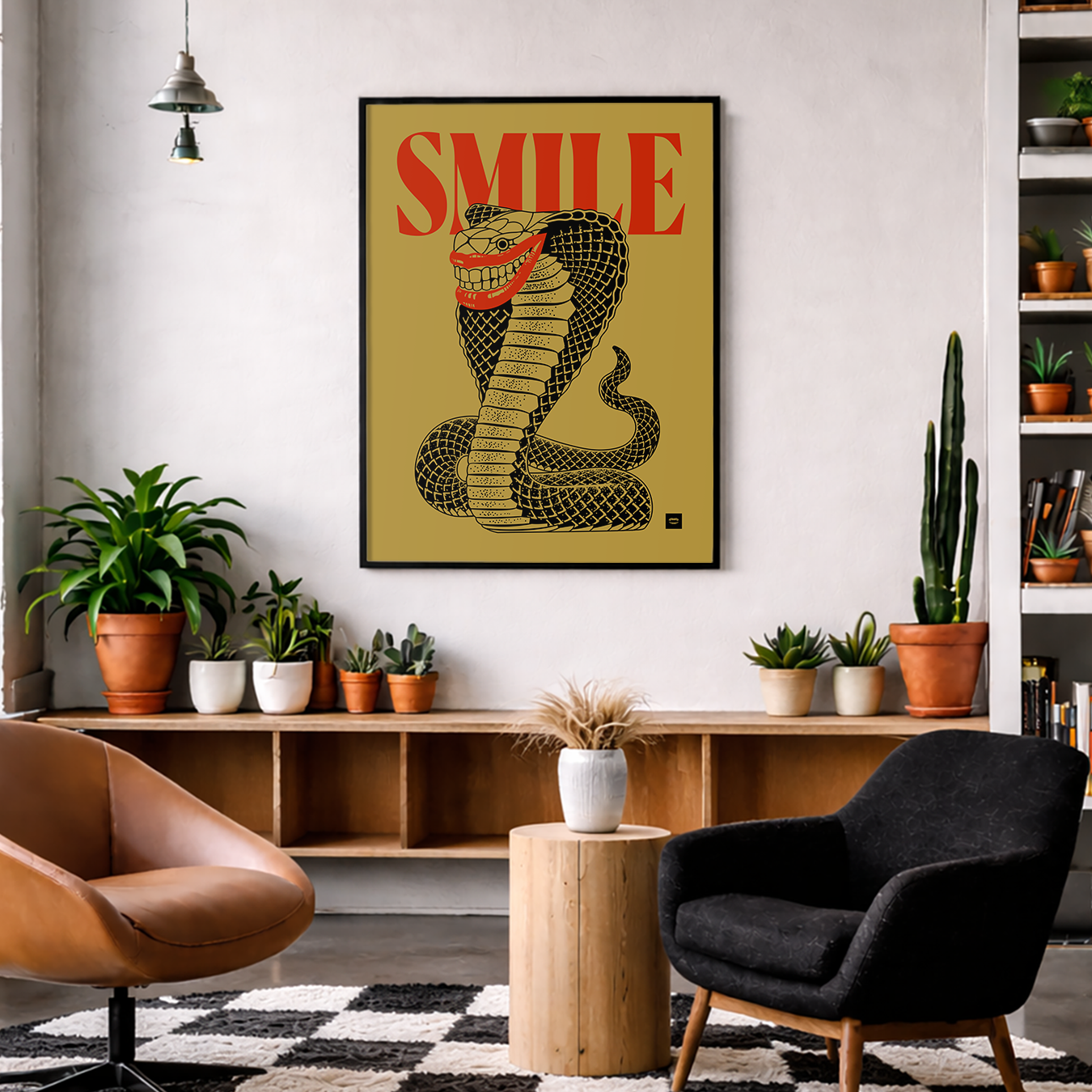 Smile Snake Print