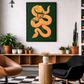 Snake Rose Print
