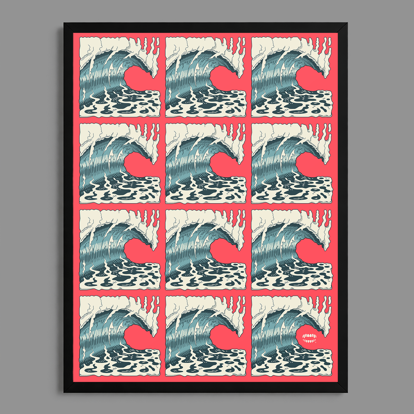 Square Wave Barrel Print