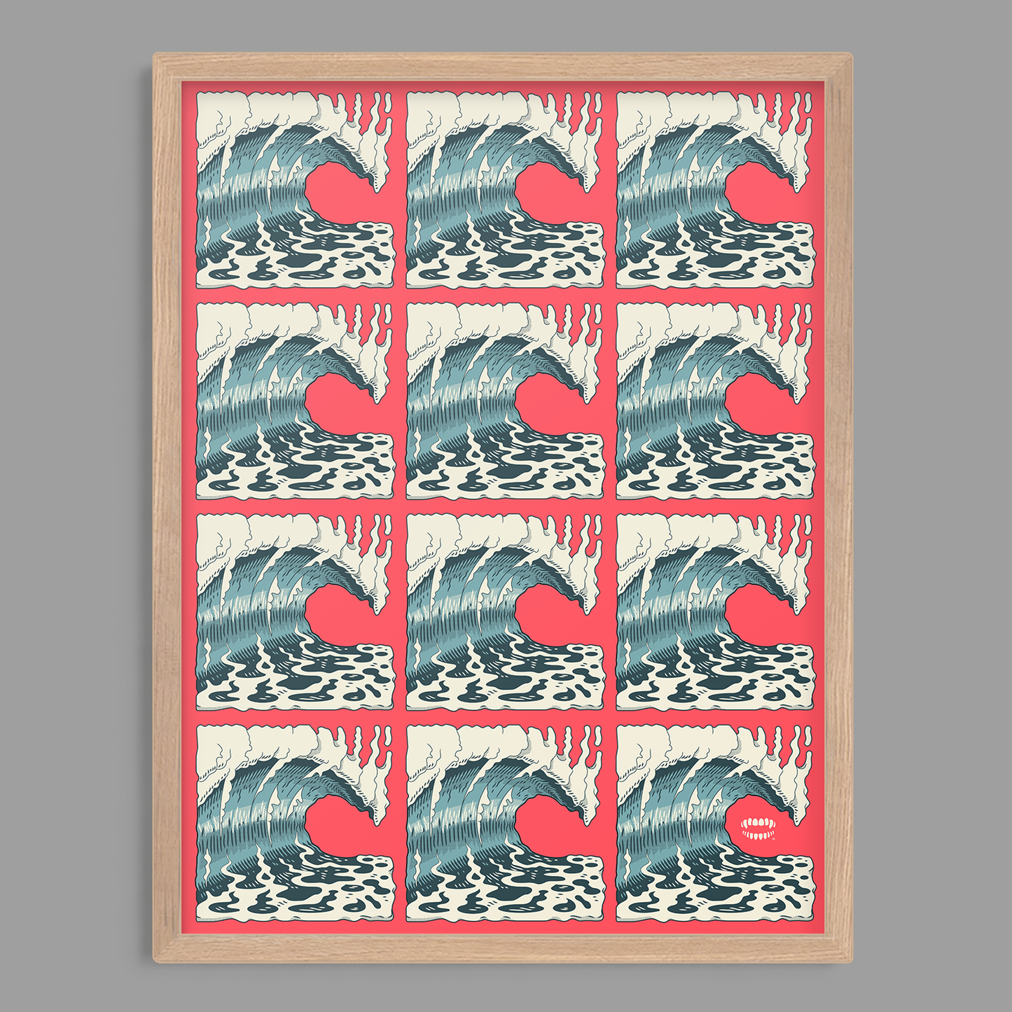 Square Wave Barrel Print