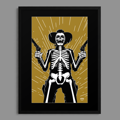 Standoff Cowboy Print