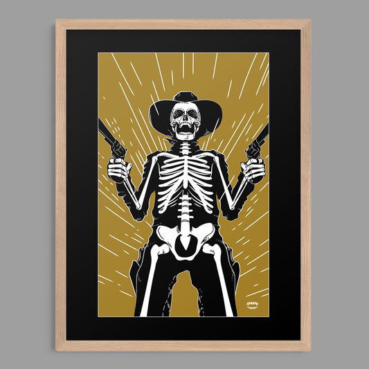 Standoff Cowboy Print