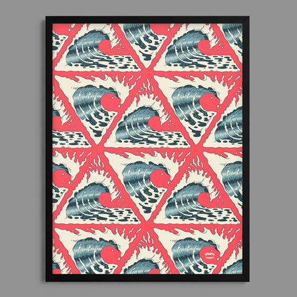 Triangle Wave Print