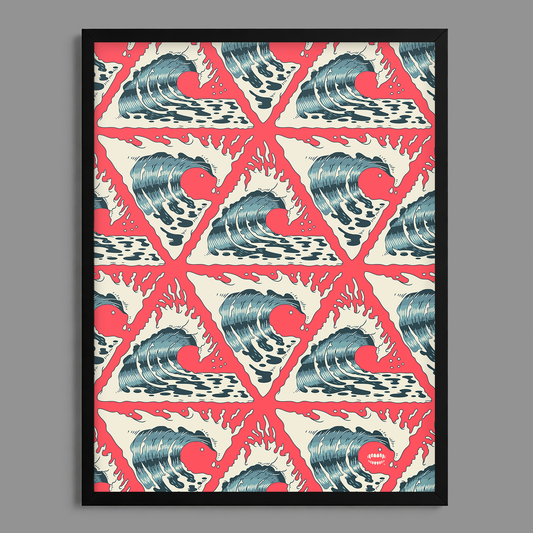 Triangle Wave Print