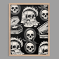 Wave Skull Print