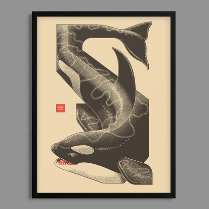 Killer Whale Tessellation Print