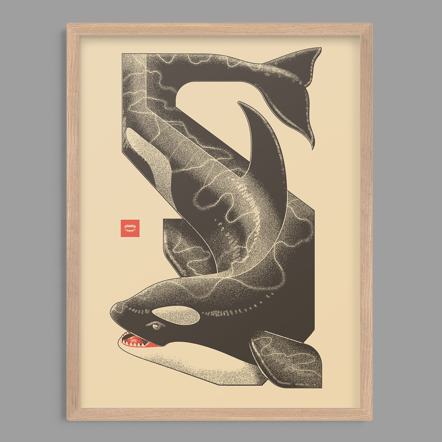 Killer Whale Tessellation Print
