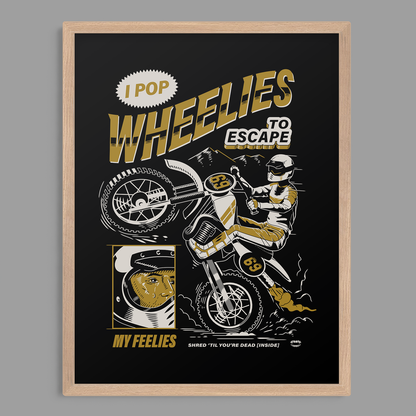 Wheelies Print