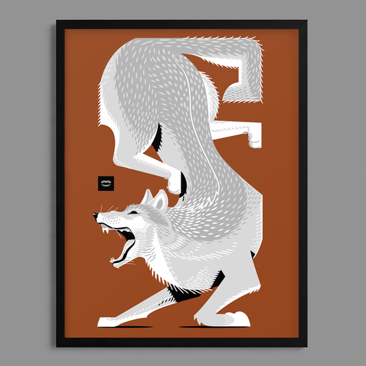 Wolf Tessellation Print