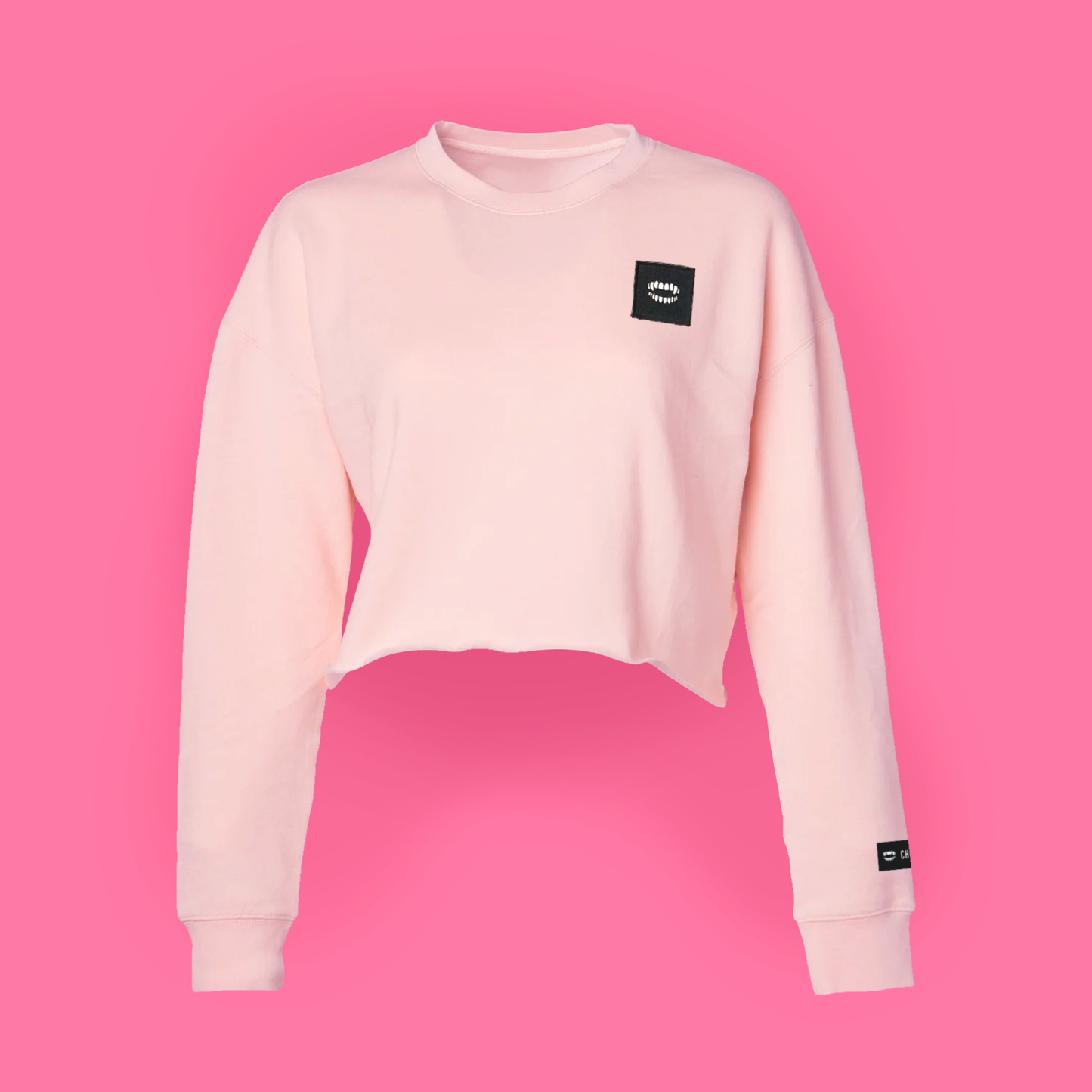 Chomp Women's Crop Crew [Blush]